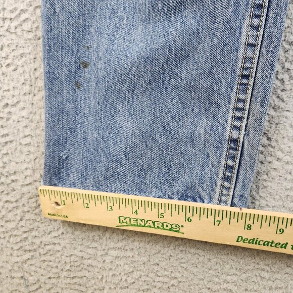 Relaxed Fit Y2K Skater Grunge Denim Pants LEE Jeans Mens 32x30 Blue Straight Leg - Picture 6 of 15